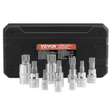 Drill & Screwdriver Accessories: XZN Triple Square Spline Bit Socket Set 10-Piece M4-M18 Cr-V Steel Storage Case