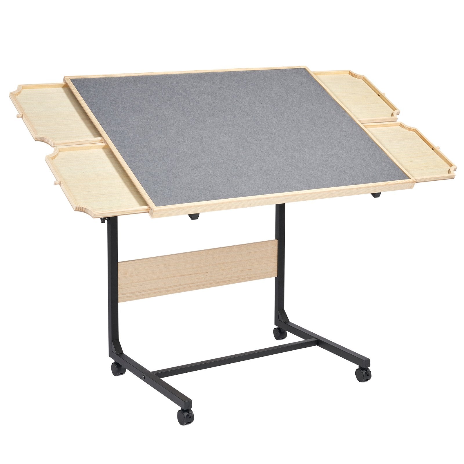 1500 Piece Puzzle Table with Legs, 4 Drawers and Cover, 86x63cm Portable Wooden Board with Wheels, Jigsaw Puzzle Accessories for Adults, Adjustable Height & 5-Tilting-Angle, Gift for Mom