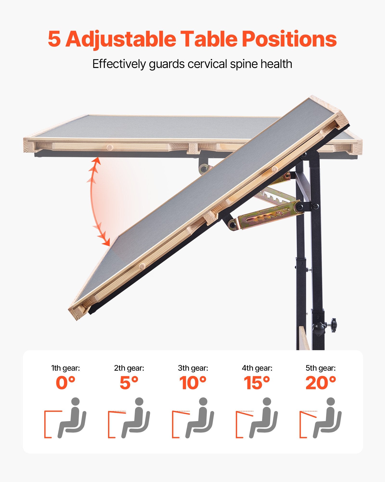 1500 Piece Puzzle Table with Legs, 4 Drawers and Cover, 86x63cm Portable Wooden Board with Wheels, Jigsaw Puzzle Accessories for Adults, Adjustable Height & 5-Tilting-Angle, Gift for Mom