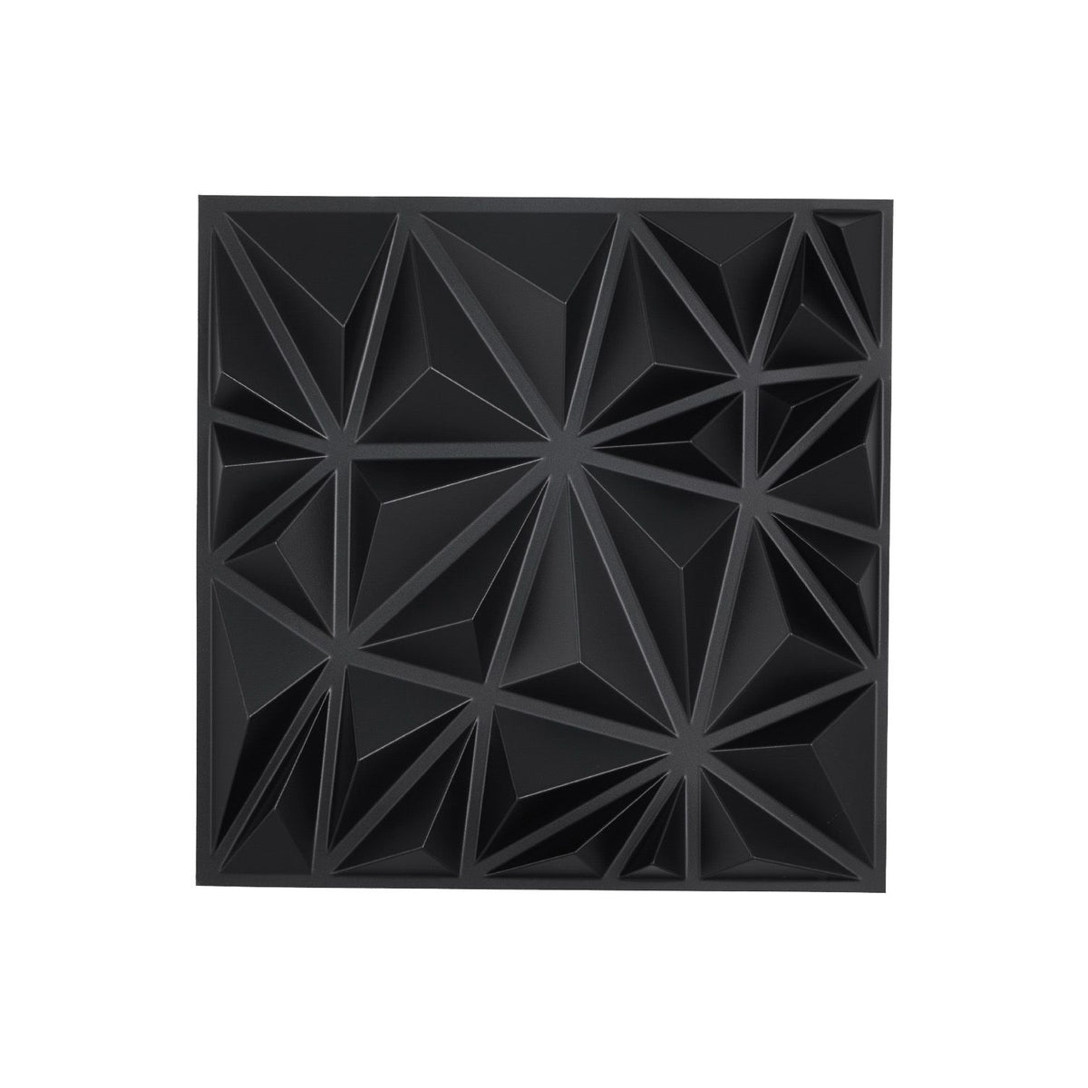3D Wall Panels, 33-Pack 30 x 30 cm PVC Modern Art Minimalist Diamond Tiles, 2.97 m² Coverage Accent Wall Panel, Interior Home Decor for Ceiling, Bedroom, Living Room, Gaming Room, Matte Black