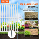 Automotive Repair & Speciality Tools: VEVOR 1.22m W x 1.22m H Vinyl Privacy Fence Panels, Air Conditioner Fence, Outdoor Privacy Screens for Trash Can, Pool Equipment Enclosure, Privacy Screen Kit Strip Panels (2 Panels)