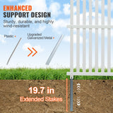 Automotive Repair & Speciality Tools: VEVOR 1.22m W x 1.22m H Vinyl Privacy Fence Panels, Air Conditioner Fence, Outdoor Privacy Screens for Trash Can, Pool Equipment Enclosure, Privacy Screen Kit Strip Panels (2 Panels)