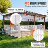Automotive Repair & Speciality Tools: VEVOR 1.22m W x 1.22m H Vinyl Privacy Fence Panels, Air Conditioner Fence, Outdoor Privacy Screens for Trash Can, Pool Equipment Enclosure, Privacy Screen Kit Strip Panels (2 Panels)