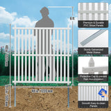 Automotive Repair & Speciality Tools: VEVOR 1.22m W x 1.22m H Vinyl Privacy Fence Panels, Air Conditioner Fence, Outdoor Privacy Screens for Trash Can, Pool Equipment Enclosure, Privacy Screen Kit Strip Panels (2 Panels)
