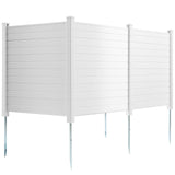 Sheds: VEVOR Outdoor Privacy Screens, 50" W x 50" H Air Conditioner Fence, Pool Equipment Enclosure, Horizontal Vinyl Privacy Fence, Perfect to Enclose Trash Can and A/C Units (4-Panel)