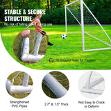 Soccer & Soccer Accessories: VEVOR Portable Soccer Goal, 3.7x1.8M Soccer Net, Adults Kids Backyard Soccer Net, Large Practice Soccer Net, Youth Training Soccer Goal Set, All-Weather Outdoor Soccer Goals with Carry Bag, 1 Pack