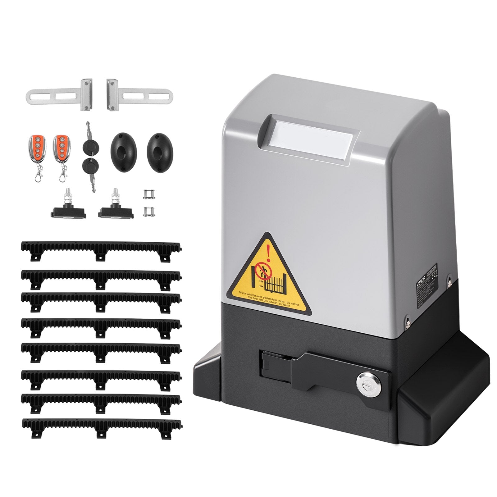 Fence & Gate Accessories: VEVOR 400W Electric Sliding Gate Opener 1000kg Chain Drive Infrared Sensor
