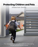 Fence & Gate Accessories: VEVOR 280W Electric Sliding Gate Opener 816kg Chain Drive Infrared Sensor
