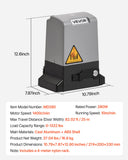 Fence & Gate Accessories: VEVOR 280W Electric Sliding Gate Opener 816kg Chain Drive Infrared Sensor