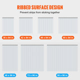 Curtains & Drapes: VEVOR Strip Curtain PVC Door Curtain 244 x 244 cm Cooler Freezer Clear Plastic