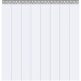 Curtains & Drapes: VEVOR Strip Curtain, 213.4 cm Height x 122 cm Width, 2 mm Thickness, 8PCS Clear PVC Strip Door Curtain, Freezer Curtain, Plastic Door Strips for Walk in Freezers, Cooler, Warehouse, with 50% Overlap