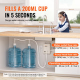 Basketball & Basketball Accessories: VEVOR Bottled Water Dispenser Pump System, 2x5 Gallon Dispensing System, Automatic Electric Water Dispenser, Double-Pipe Water Jug Pump, Compatible Use with Coffee/Tea Machine, Refrigerator, Ice Maker