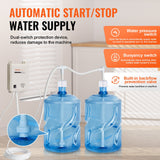 Basketball & Basketball Accessories: VEVOR Bottled Water Dispenser Pump System, 2x5 Gallon Dispensing System, Automatic Electric Water Dispenser, Double-Pipe Water Jug Pump, Compatible Use with Coffee/Tea Machine, Refrigerator, Ice Maker