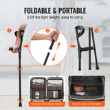 Mobility & Accessibility: VEVOR Forearm Crutches 10-Level Height Adjustable Walking Crutches 1 Pair 350LBS