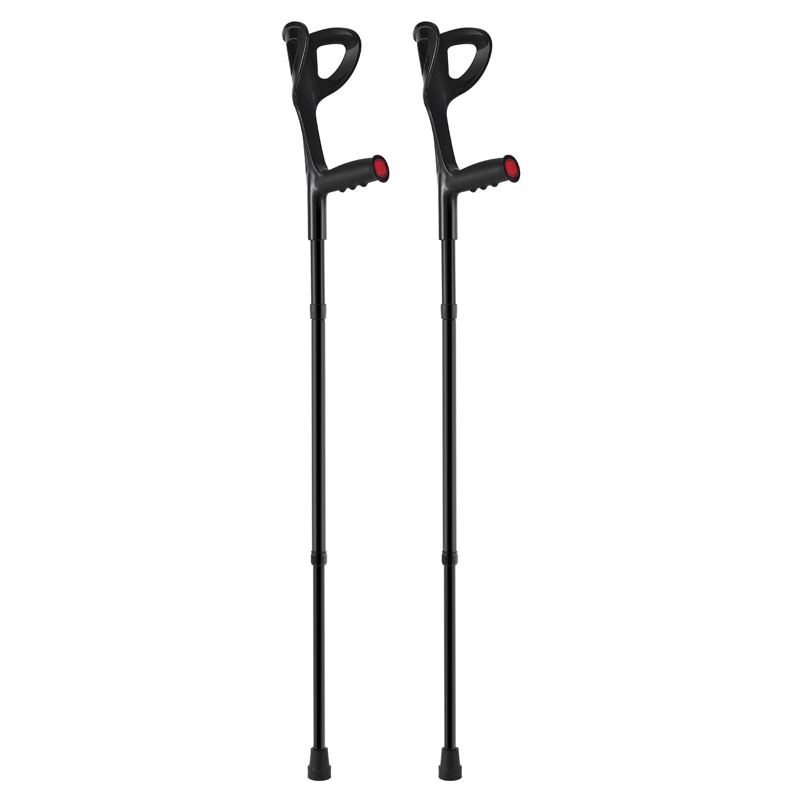 Mobility & Accessibility: VEVOR Forearm Crutches 10-Level Height Adjustable Walking Crutches 1 Pair 350LBS