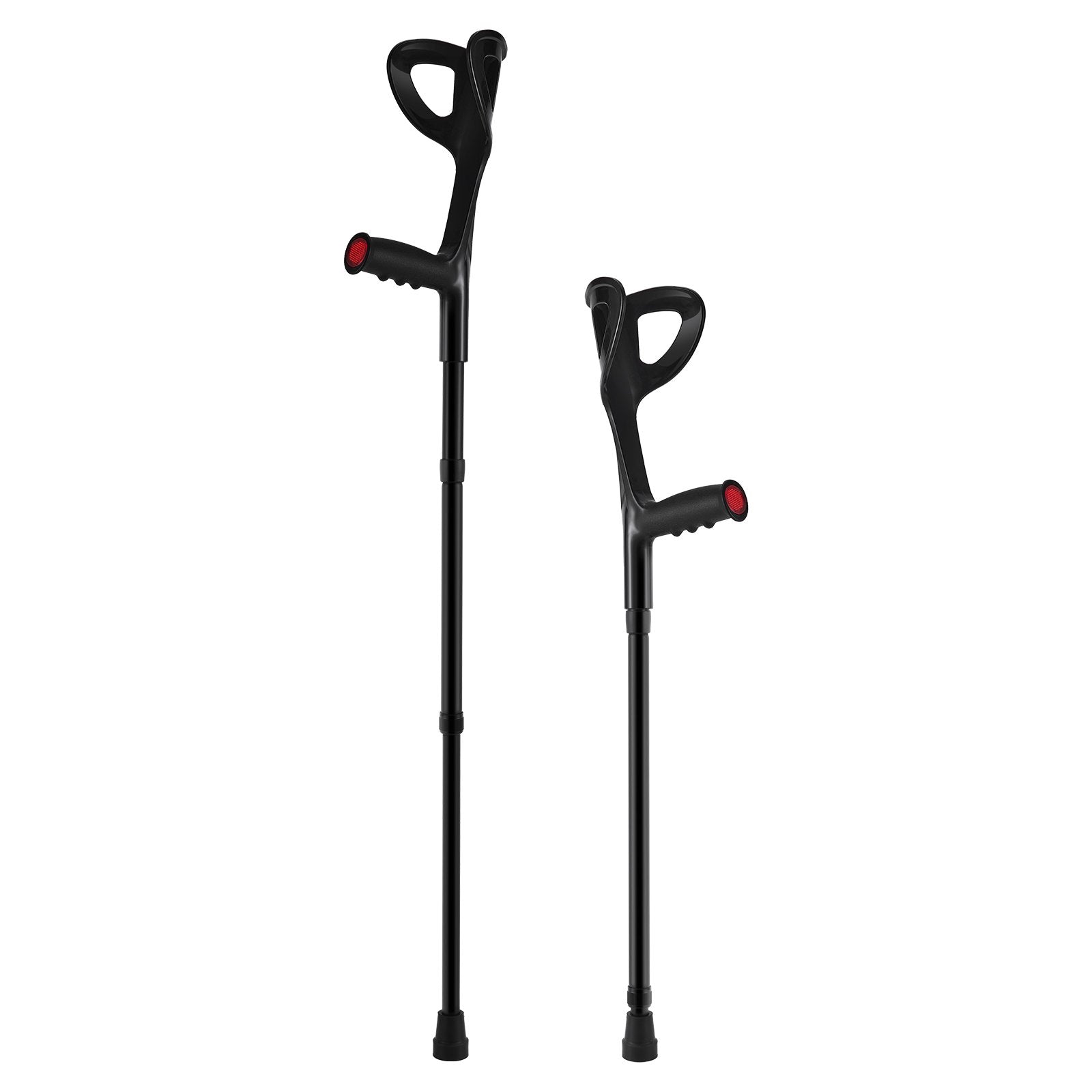 Mobility & Accessibility: VEVOR Forearm Crutches 10-Level Height Adjustable Walking Crutches 1 Pair 350LBS