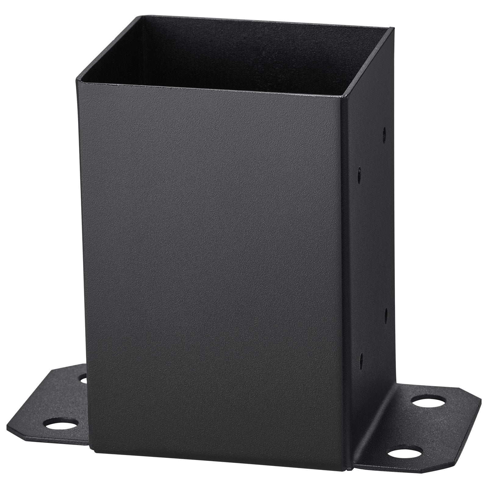 Canopies & Gazebos: VEVOR 101.6x101.6mm Post Base 4 Pcs, Inner Size 91x91 Post Base Brackets, Heavy Duty Powder-Coated Post Anchor Matte Black Wood Post Brackets for Pavilion Deck Railing Support Deck Base Plate