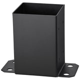 Canopies & Gazebos: VEVOR 101.6x101.6mm Post Base 4 Pcs, Inner Size 91x91 Post Base Brackets, Heavy Duty Powder-Coated Post Anchor Matte Black Wood Post Brackets for Pavilion Deck Railing Support Deck Base Plate
