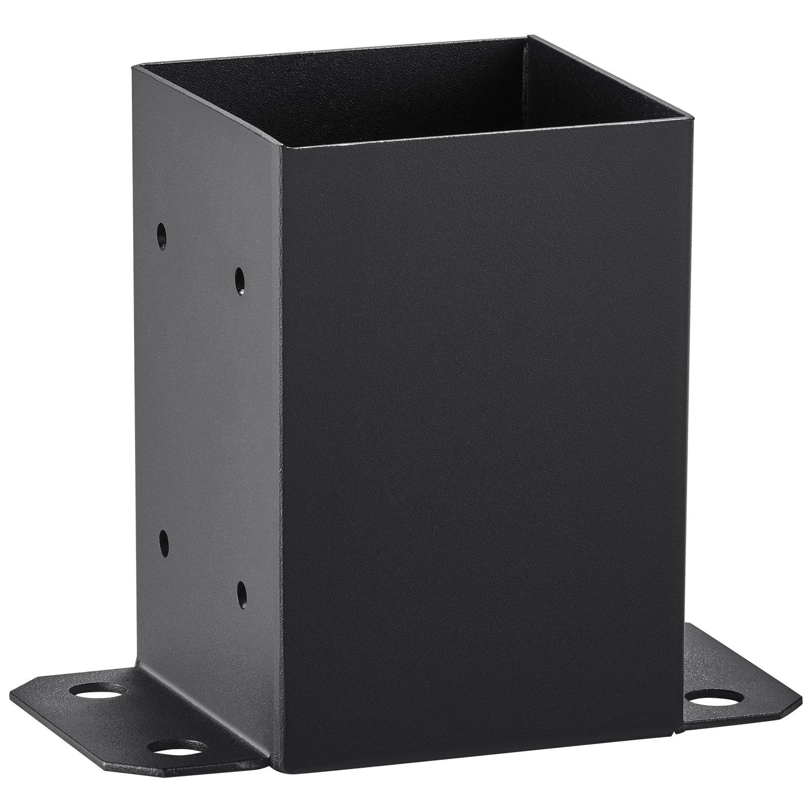 Canopies & Gazebos: VEVOR 101.6x101.6mm Post Base 4 Pcs, Inner Size 91x91 Post Base Brackets, Heavy Duty Powder-Coated Post Anchor Matte Black Wood Post Brackets for Pavilion Deck Railing Support Deck Base Plate