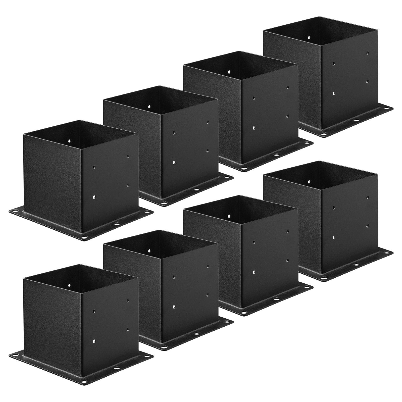 Sheds: VEVOR 8 Pcs 4x4 Post Base Bracket Wood Fence Post Anchor Inner Size 3.6x3.6 in