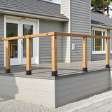 Sheds: VEVOR 8 Pcs 4x4 Post Base Bracket Wood Fence Post Anchor Inner Size 3.6x3.6 in