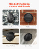 Automotive Repair & Speciality Tools: VEVOR 145 mm Wall Vent Cover, Louvered Round AC Vent Gable Cover, Premium Stainless Steel & with Built-in a Protection Screen, for House,Bathroom,Garage,Kitchen,Basement (2 Pack, Black)