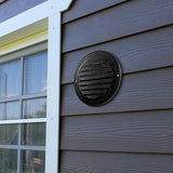 Automotive Repair & Speciality Tools: VEVOR 145 mm Wall Vent Cover, Louvered Round AC Vent Gable Cover, Premium Stainless Steel & with Built-in a Protection Screen, for House,Bathroom,Garage,Kitchen,Basement (2 Pack, Black)