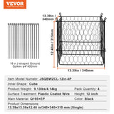 Small Animal Habitats & Cages: VEVOR 4 Pack Plant Protector from Animals, 13.4'' x 13.4'' Chicken Wire Plant Protector, Plant Cages for Outdoor Plants, Flowers & Vegetables, Keeps Bunny Chicken Squirrels Out, 16pcs Metal Mesh