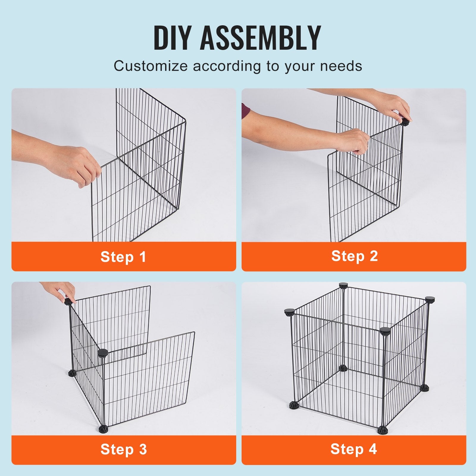Pots, Planters & Accessories: VEVOR 5 Pack Plant Protector from Animals, 390 mm x 390 mm Chicken Wire Plant Protector, Plant Cages for Outdoor Plants, Flowers & Vegetables, Keeps Bunny Chicken Squirrels Out, 20pcs Metal Mesh