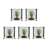 Pots, Planters & Accessories: VEVOR 5 Pack Plant Protector from Animals, 390 mm x 390 mm Chicken Wire Plant Protector, Plant Cages for Outdoor Plants, Flowers & Vegetables, Keeps Bunny Chicken Squirrels Out, 20pcs Metal Mesh