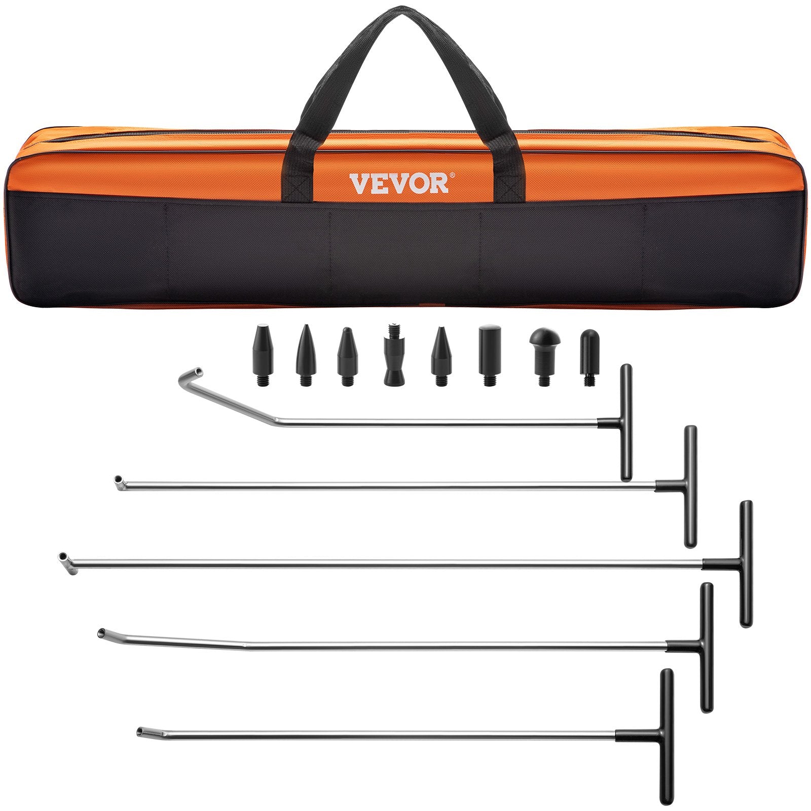 Audio Accessories: VEVOR Rods Dent Puller Stainless Steel Paintless Repair Kits Hail Removal 13 PCS