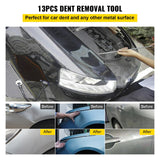 Audio Accessories: VEVOR Rods Dent Puller Stainless Steel Paintless Repair Kits Hail Removal 13 PCS