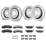 Automotive Repair & Speciality Tools: VEVOR Front and Rear Brake Kit Compatible with 2012-2020 Ford F-150(MPB Only), Drilled and Slotted Brake Rotors Ceramic Brake Pads Replacement, 13.8" Front Rotors 13.7" Rear Rotors