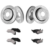 Automotive Repair & Speciality Tools: VEVOR Front and Rear Brake Kit Compatible with 2012-2020 Ford F-150(MPB Only), Drilled and Slotted Brake Rotors Ceramic Brake Pads Replacement, 13.8" Front Rotors 13.7" Rear Rotors