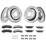 Automotive Repair & Speciality Tools: VEVOR Front and Rear Brake Kit Compatible with 2012-2020 Ford F-150(MPB Only), Drilled and Slotted Brake Rotors Ceramic Brake Pads Replacement, 13.8" Front Rotors 13.7" Rear Rotors