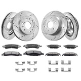 Automotive Decor: Front&Rear Rotors Disc Brake Pads Kit for 14-18 Chevy Silverado Gmc Sierra 1500