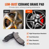 Automotive Repair & Speciality Tools: VEVOR Drilled Slotted Front Brake Rotors Pads Kit for Chevy Traverse GMC Acadia