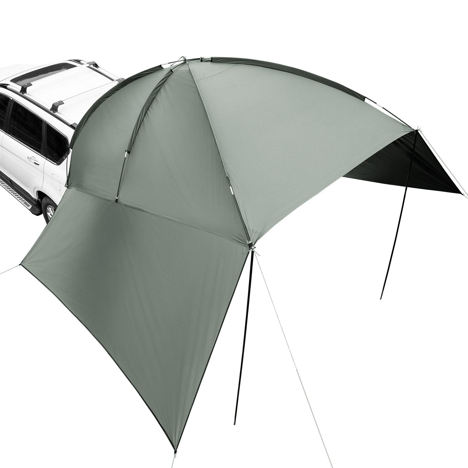 Awnings: VEVOR Vehicle Awning, Large 10' x 7' Shade Coverage Car Side Awning, PU2000mm UV50+ Car Awning with Extended Side Canopies and Portable Storage Bag, Suitable for Truck, SUV, Van, Campers