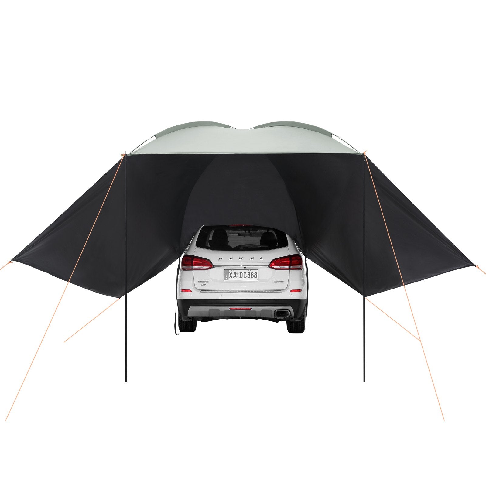 Awnings: VEVOR Vehicle Awning, Large 10' x 7' Shade Coverage Car Side Awning, PU2000mm UV50+ Car Awning with Extended Side Canopies and Portable Storage Bag, Suitable for Truck, SUV, Van, Campers