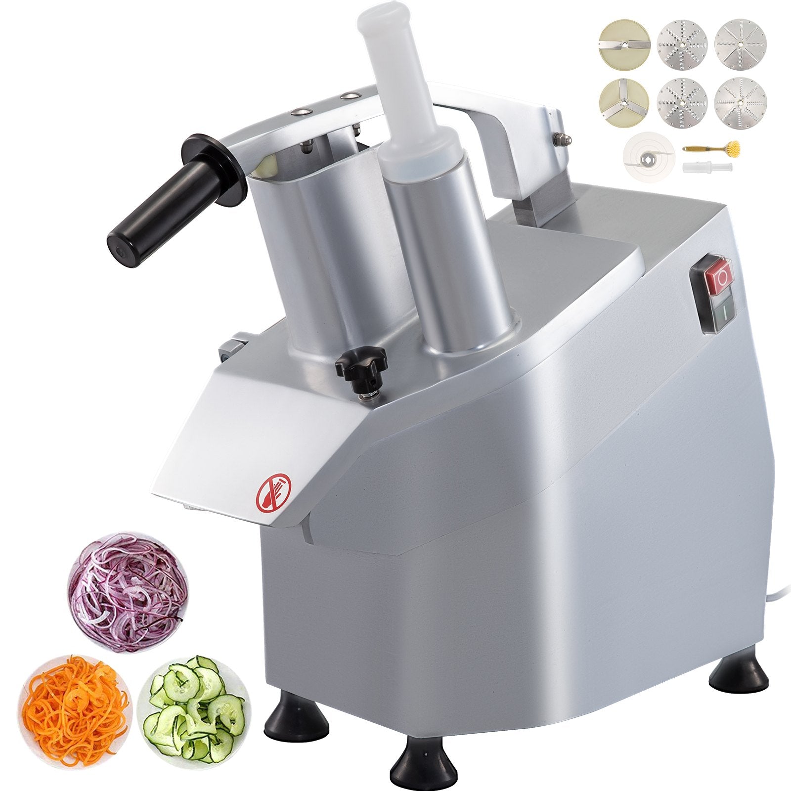 Gardening Tools: Vevor Vegetable Cutter Commercial Food Processor 6 Cutting Disks Vegetable Processor