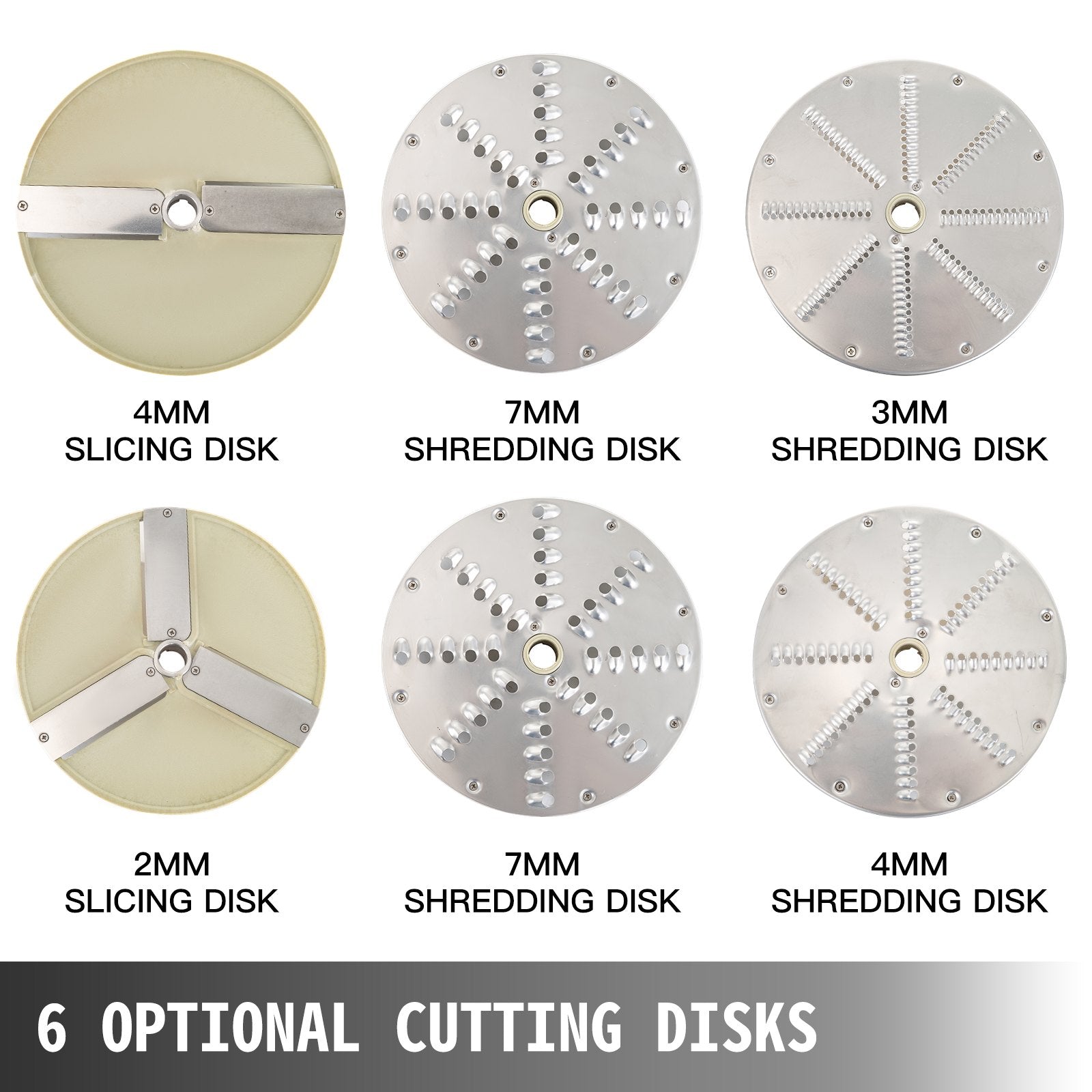 Gardening Tools: Vevor Vegetable Cutter Commercial Food Processor 6 Cutting Disks Vegetable Processor