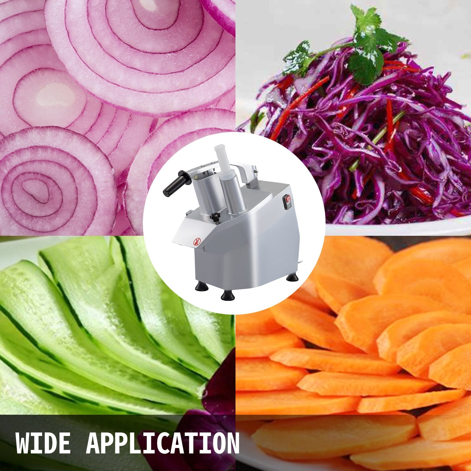 Gardening Tools: Vevor Vegetable Cutter Commercial Food Processor 6 Cutting Disks Vegetable Processor