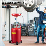 Fuel & Exhaust: VEVOR Waste Oil Drain Tank Portable Oil Drain 20 Gallon Air Operated Drainer
