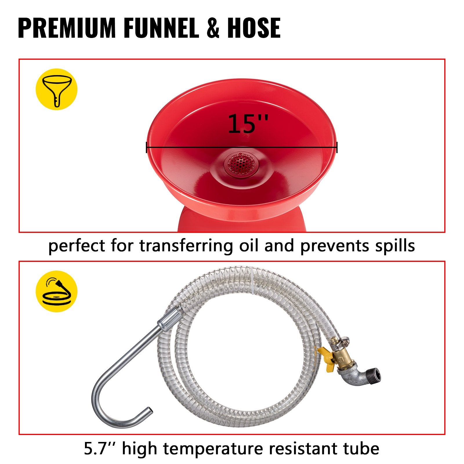Fuel & Exhaust: VEVOR Waste Oil Drain Tank Portable Oil Drain 20 Gallon Air Operated Drainer