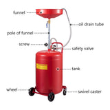 Fuel & Exhaust: VEVOR Waste Oil Drain Tank Portable Oil Drain 20 Gallon Air Operated Drainer