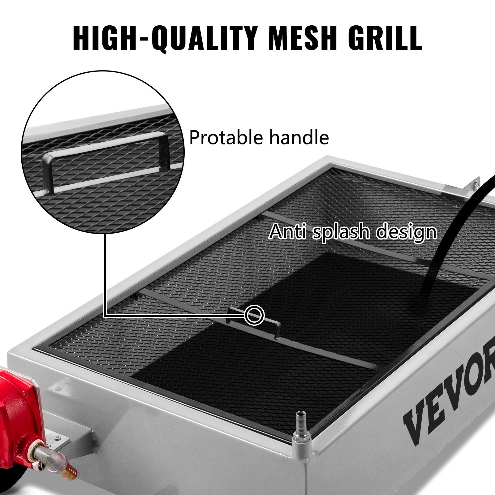 Kitchen & Bathroom DIY: VEVOR Low Profile Oil Drain Pan Truck Drain Pan 57 L with Pump Hose Casters