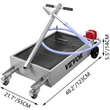 Kitchen & Bathroom DIY: VEVOR Low Profile Oil Drain Pan Truck Drain Pan 57 L with Pump Hose Casters