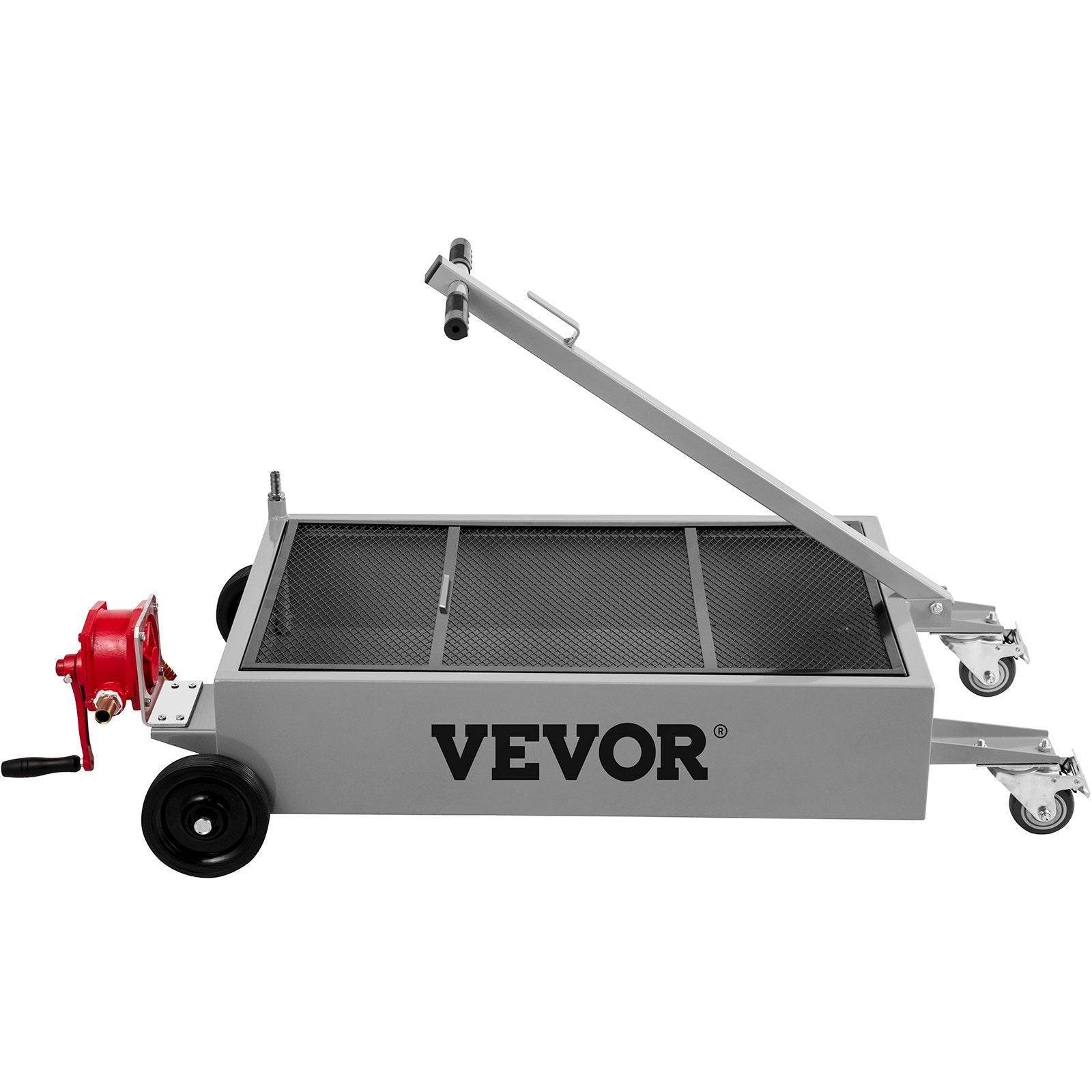 Kitchen & Bathroom DIY: VEVOR Low Profile Oil Drain Pan Truck Drain Pan 57 L with Pump Hose Casters