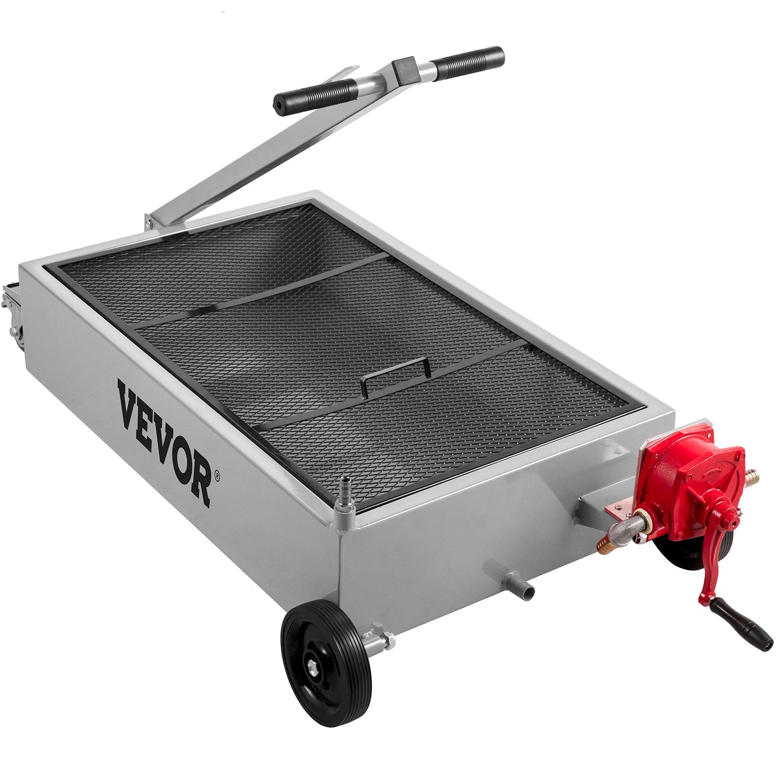 Kitchen & Bathroom DIY: VEVOR Low Profile Oil Drain Pan Truck Drain Pan 57 L with Pump Hose Casters