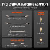 Automotive Repair & Speciality Tools: VEVOR Compression Tester Adapter Kit, 9 Pcs Automotive Engine Cylinder Leak Down Compression Test, Accurate Dual Scale Pressure Gauge 0-300 psi, with Long Reach Hoses and Case for Engine Cylinders
